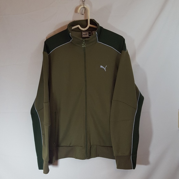 puma olive green jacket